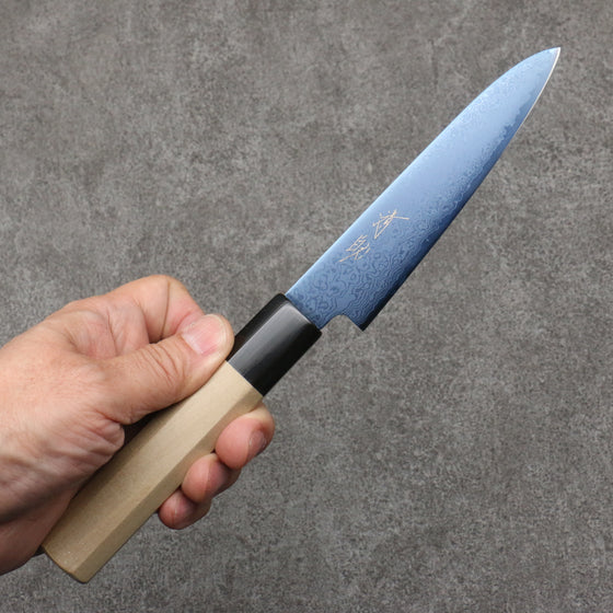 Seisuke VG10 Ion plating Damascus Petty-Utility  120mm Magnolia Handle - Japanny - Best Japanese Knife