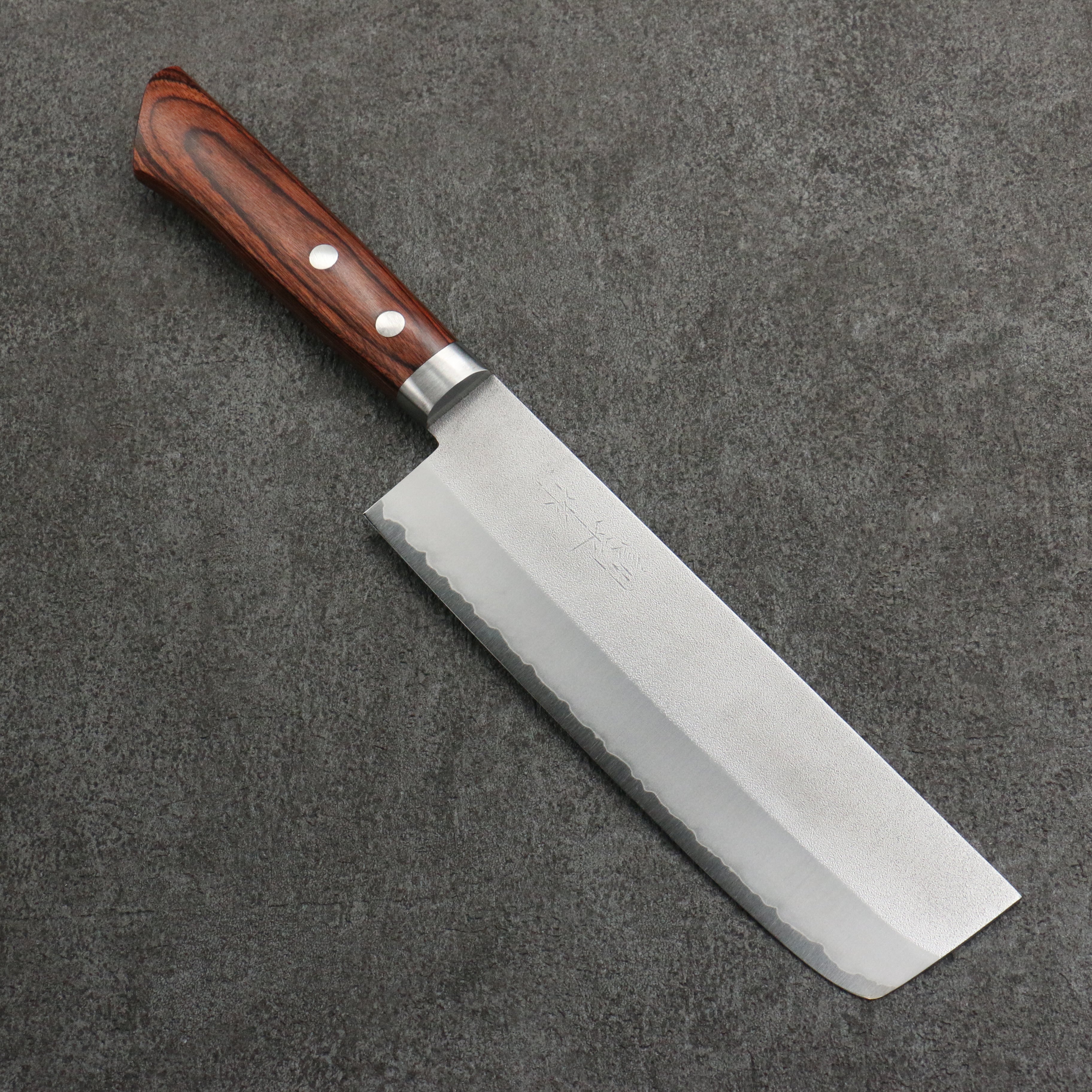 Kunihira VG1 Nashiji Usuba  165mm Mahogany Handle - Japanny - Best Japanese Knife