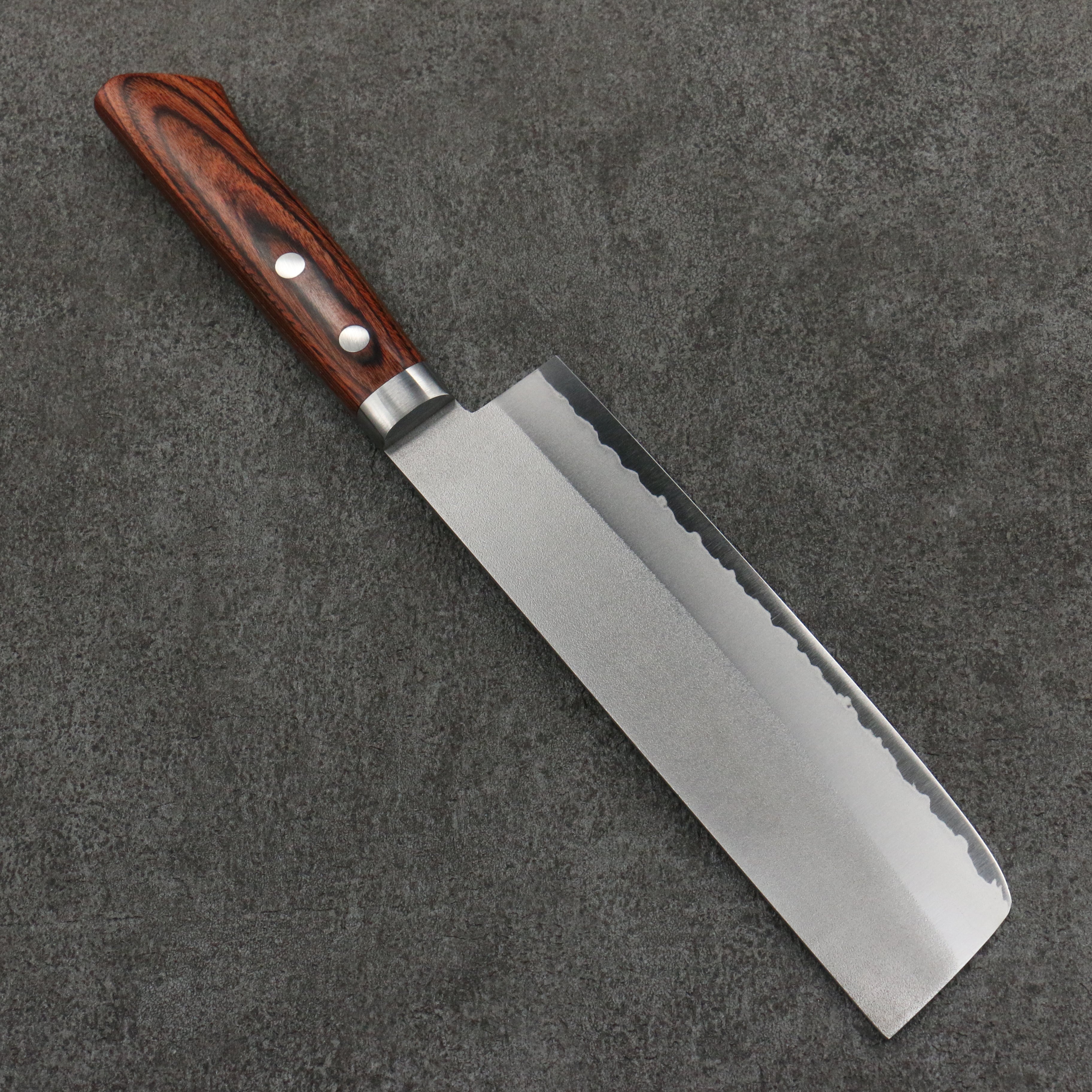 Kunihira VG1 Nashiji Usuba  165mm Mahogany Handle - Japanny - Best Japanese Knife