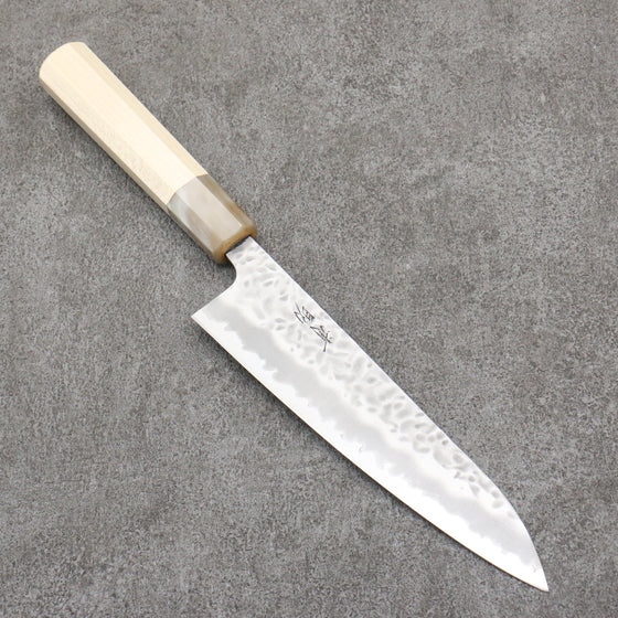 Seisuke Kumo White Steel No.1 Hammered Gyuto  180mm Magnolia Handle - Japanny - Best Japanese Knife