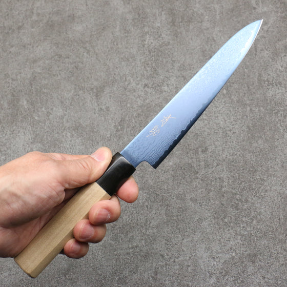 Seisuke VG10 Ion plating Damascus Petty-Utility  150mm Magnolia Handle - Japanny - Best Japanese Knife