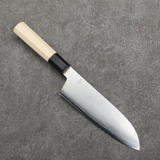 Kikuzuki Silver Steel No.3 Bokashi Santoku  180mm Magnolia Handle - Japanny - Best Japanese Knife