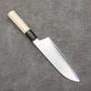 Kikuzuki Silver Steel No.3 Bokashi Santoku  180mm Magnolia Handle - Japanny - Best Japanese Knife