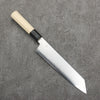 Kikuzuki Silver Steel No.3 Bokashi Kiritsuke Gyuto  210mm Magnolia Handle - Japanny - Best Japanese Knife