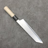 Kikuzuki Silver Steel No.3 Bokashi Kiritsuke Gyuto  210mm Magnolia Handle - Japanny - Best Japanese Knife