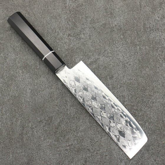 Seisuke AUS10 Mirror Crossed Usuba  160mm Black Pakka wood Handle - Japanny - Best Japanese Knife