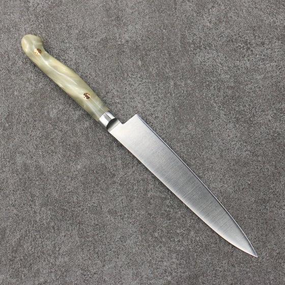 Sakai Takayuki Grand Chef SP Uddeholm Swedish stain-resistant steel Petty-Utility Salmon  150mm SP Type III (Pearl) Handle - Japanny - Best Japanese Knife