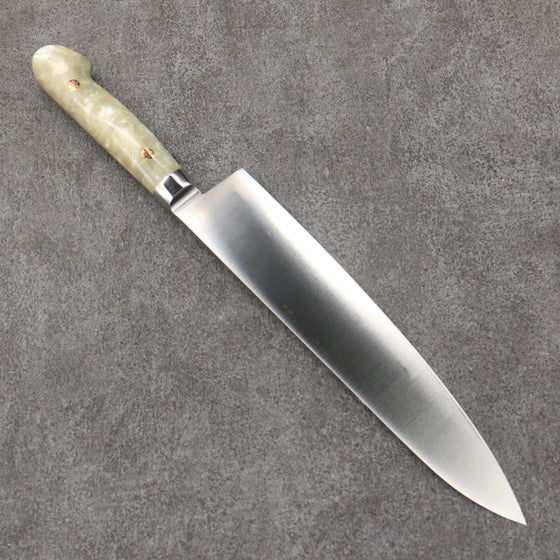 Sakai Takayuki Grand Chef SP Uddeholm Swedish stain-resistant steel Gyuto Salmon  240mm SP Type III (Pearl) Handle - Japanny - Best Japanese Knife