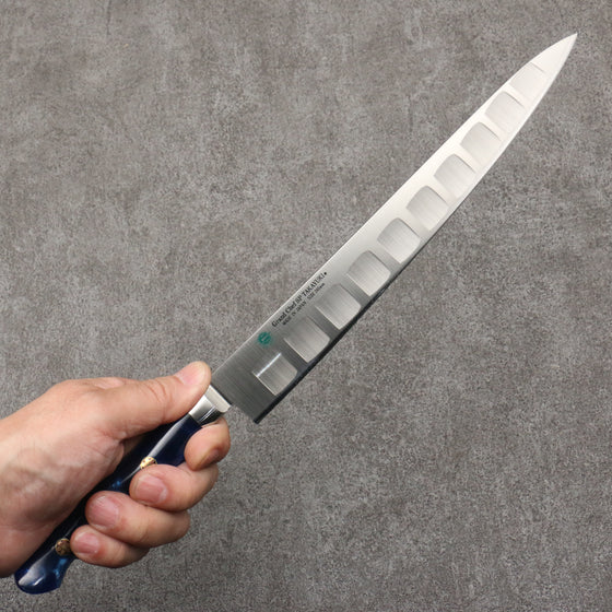 Sakai Takayuki Grand Chef SP Uddeholm Swedish stain-resistant steel Sujihiki Salmon  240mm SP Type III (Ocean) Handle - Japanny - Best Japanese Knife