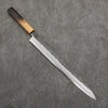 Sakai Takayuki Homura Guren Blue Steel No.2 Hammered Black Finished Yanagiba  300mm Burnt Oak Handle - Japanny - Best Japanese Knife