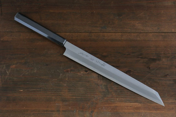 Sakai Takayuki Byakko White Steel No.1 Kiritsuke Yanagiba 300mm Ebony Wood Handle with Sheath - Japanny - Best Japanese Knife