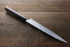 Kanetsune White Steel 11 Layer Damascus Japanese Sushi Sashimi Knife -270mm Shitan Handle - Japanny - Best Japanese Knife