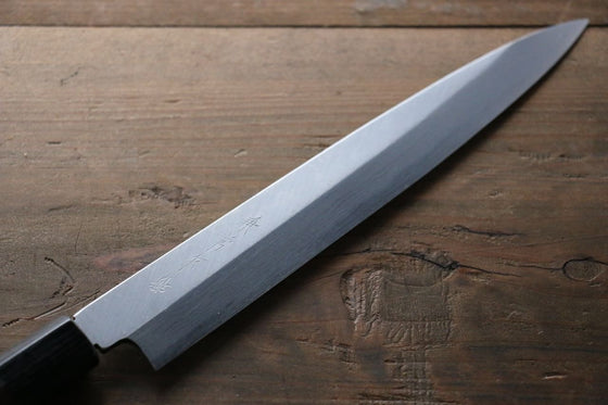 Kanetsune White Steel 11 Layer Damascus Japanese Sushi Sashimi Knife -270mm Shitan Handle - Japanny - Best Japanese Knife