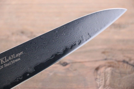 Sakai Takayuki Molybdenum 63 Layer Damascus Petty-Utility 120mm - Japanny - Best Japanese Knife