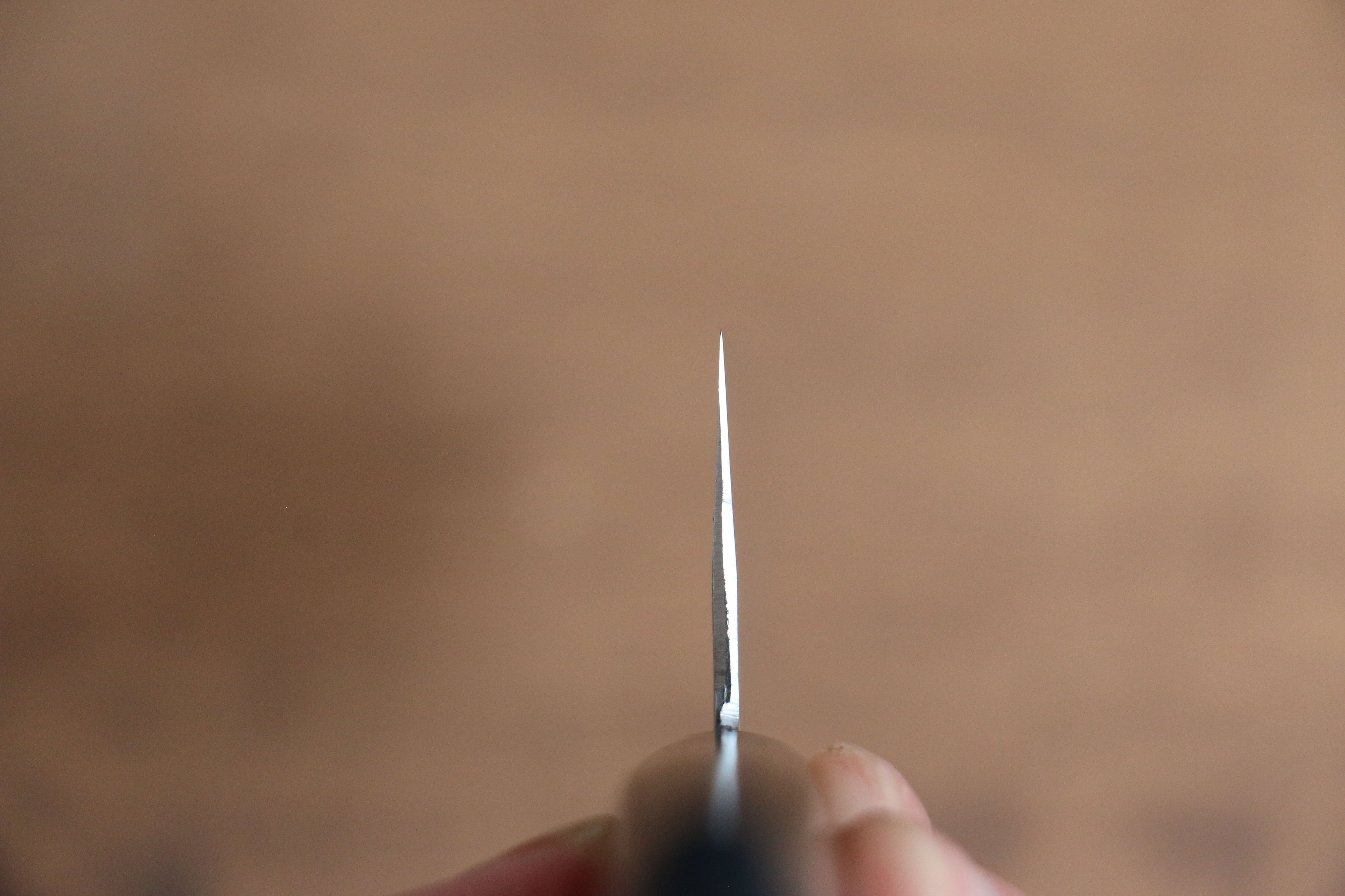 Kunihira Kokuryu VG10 Hammered Damascus Santoku 170mm Navy blue Pakka wood Handle - Japanny - Best Japanese Knife