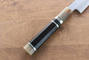 Jikko Shiko White Steel Sakimaru Yanagiba  300mm Ebony with Double Ring Handle - Japanny - Best Japanese Knife