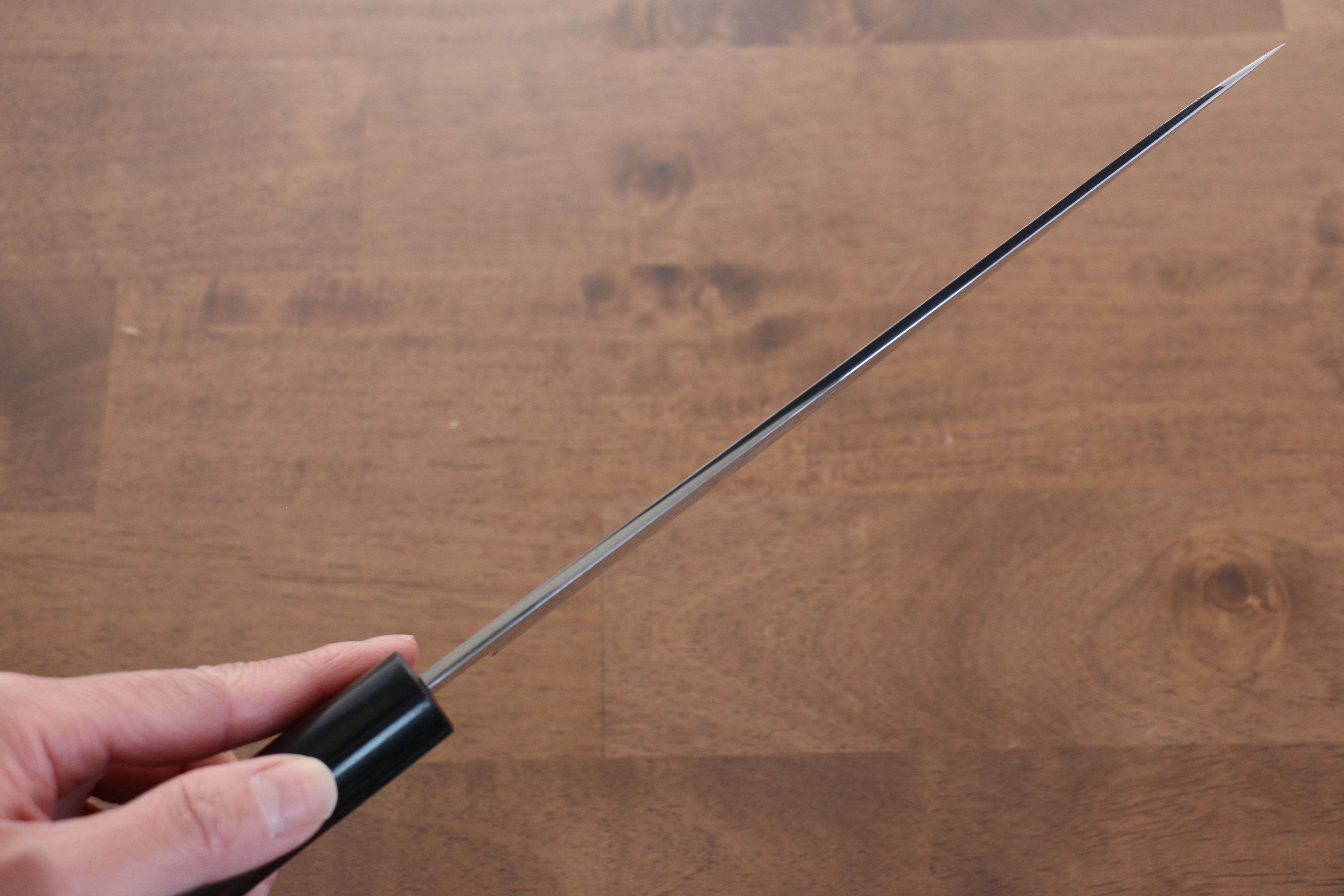 Jikko White Steel No.2 Gyuto  210mm Shitan Handle - Japanny - Best Japanese Knife