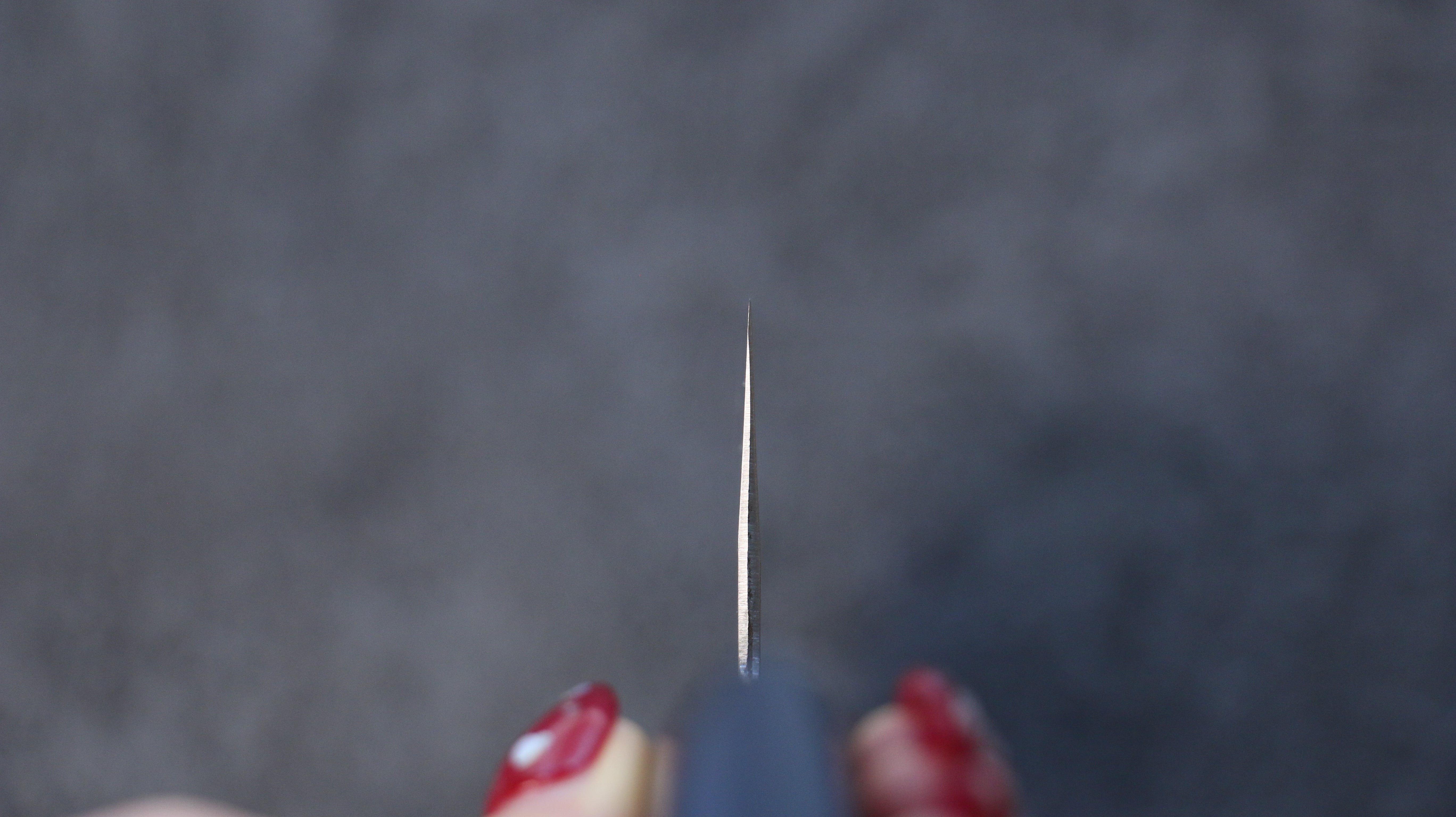 Kunihira Kokuryu VG10 Hammered Nakiri 165mm Blue Pakka wood Handle - Japanny - Best Japanese Knife