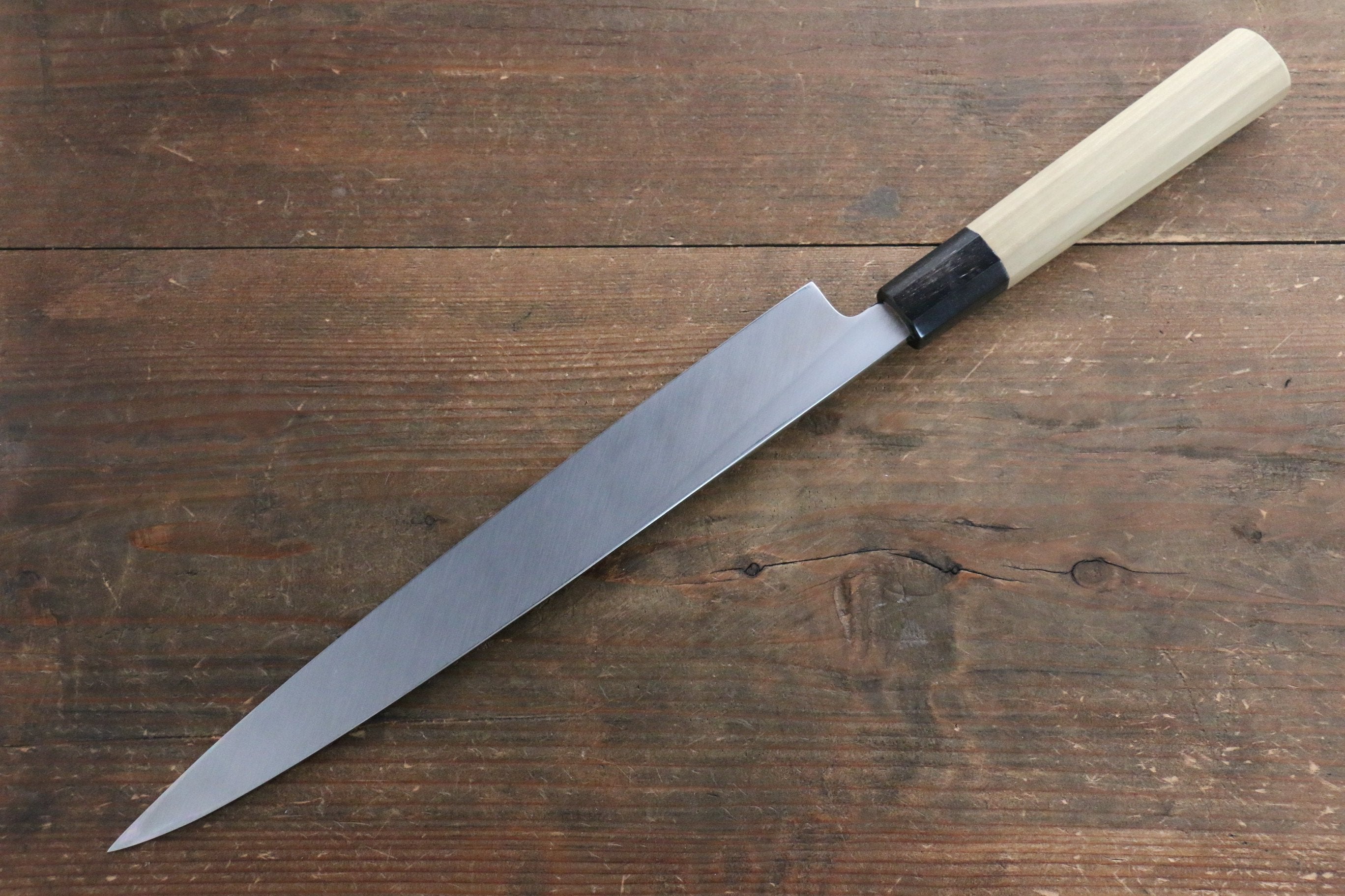 Seisuke [Left Handed] White Steel No.2 Kasumitogi Yanagiba - Japanny - Best Japanese Knife
