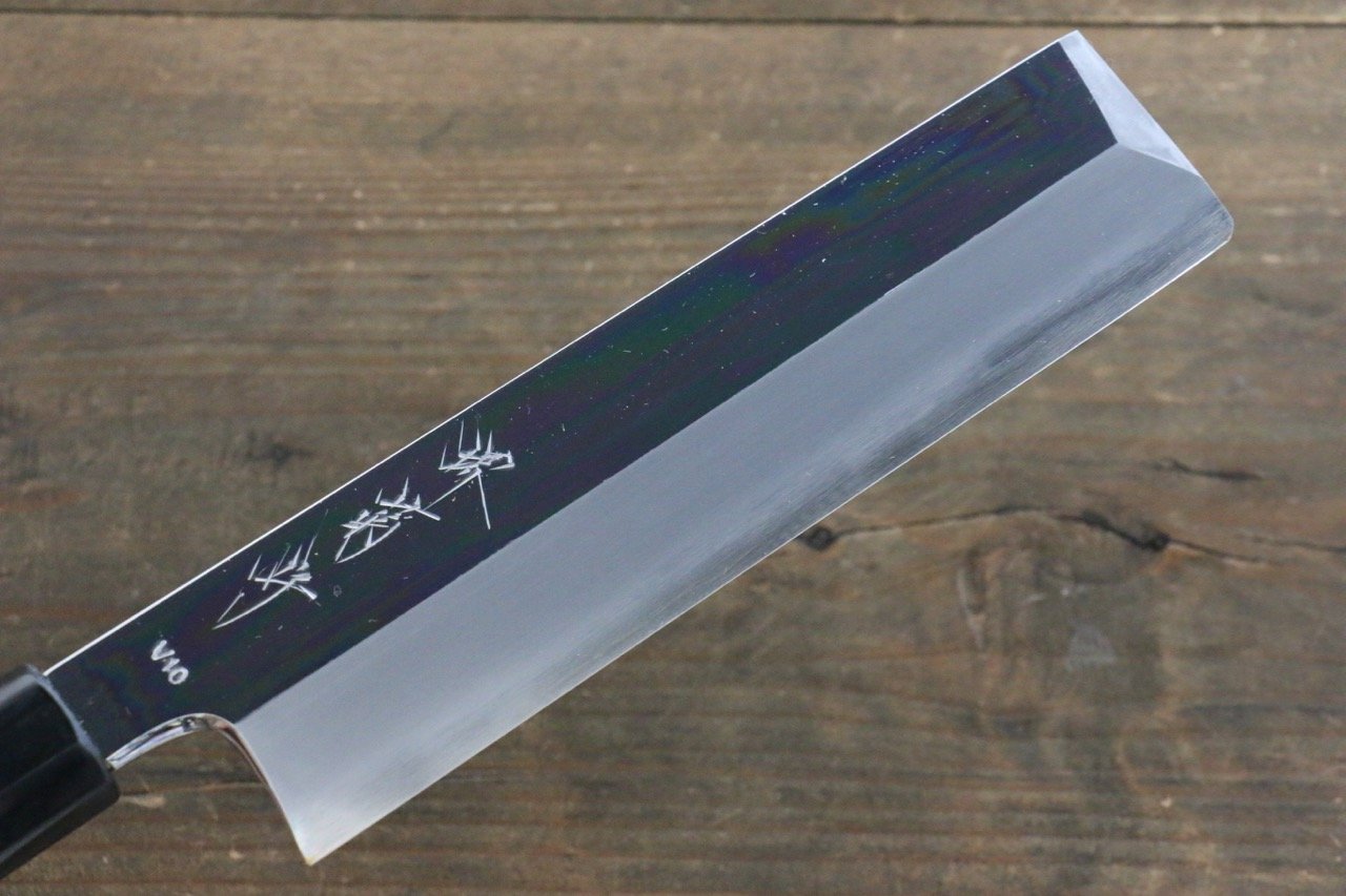 Kikumori VG10 Mirrored Finish Usuba Japanese Chef Knife 180mm - Japanny - Best Japanese Knife