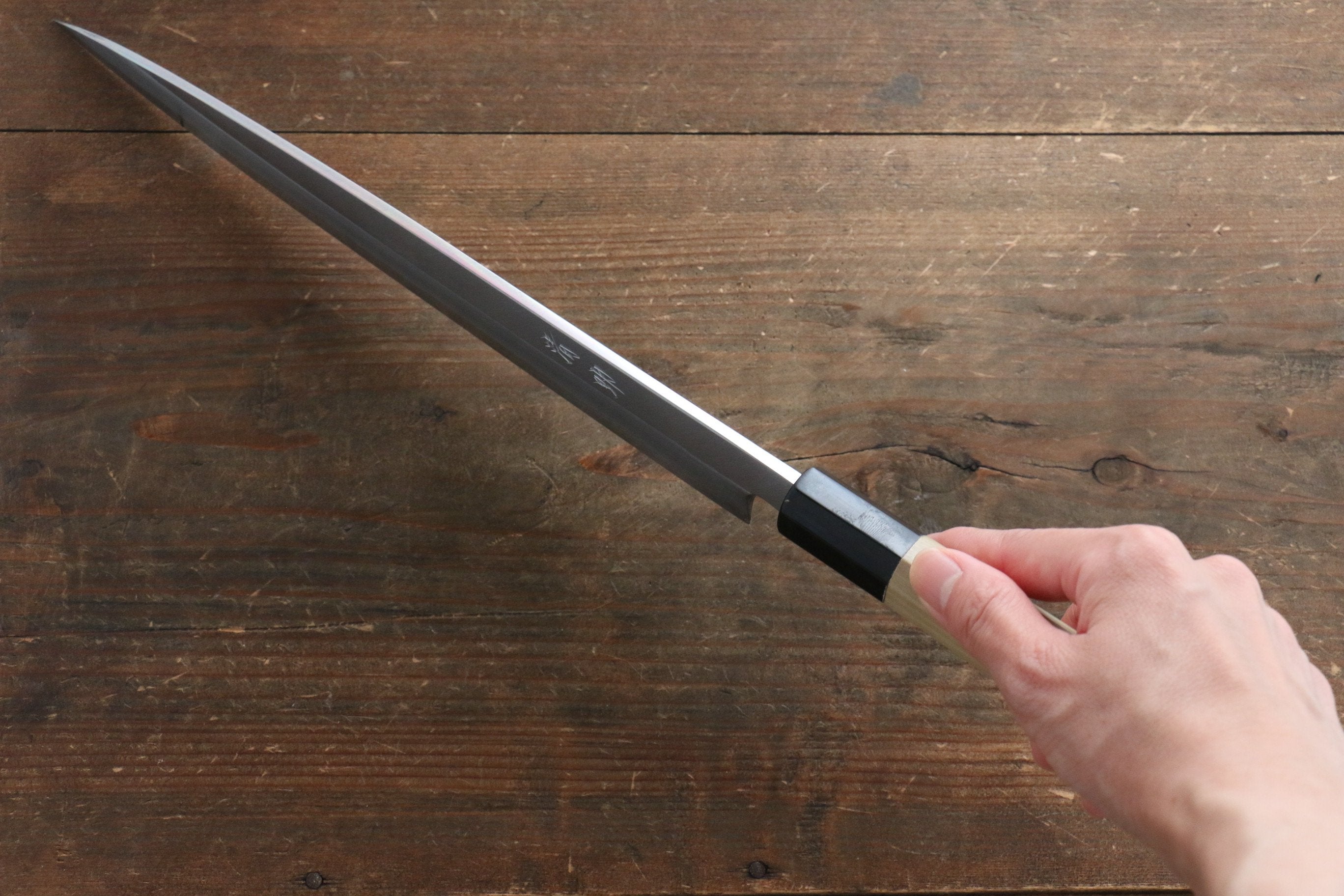 Seisuke [Left Handed] White Steel No.2 Kasumitogi Yanagiba - Japanny - Best Japanese Knife