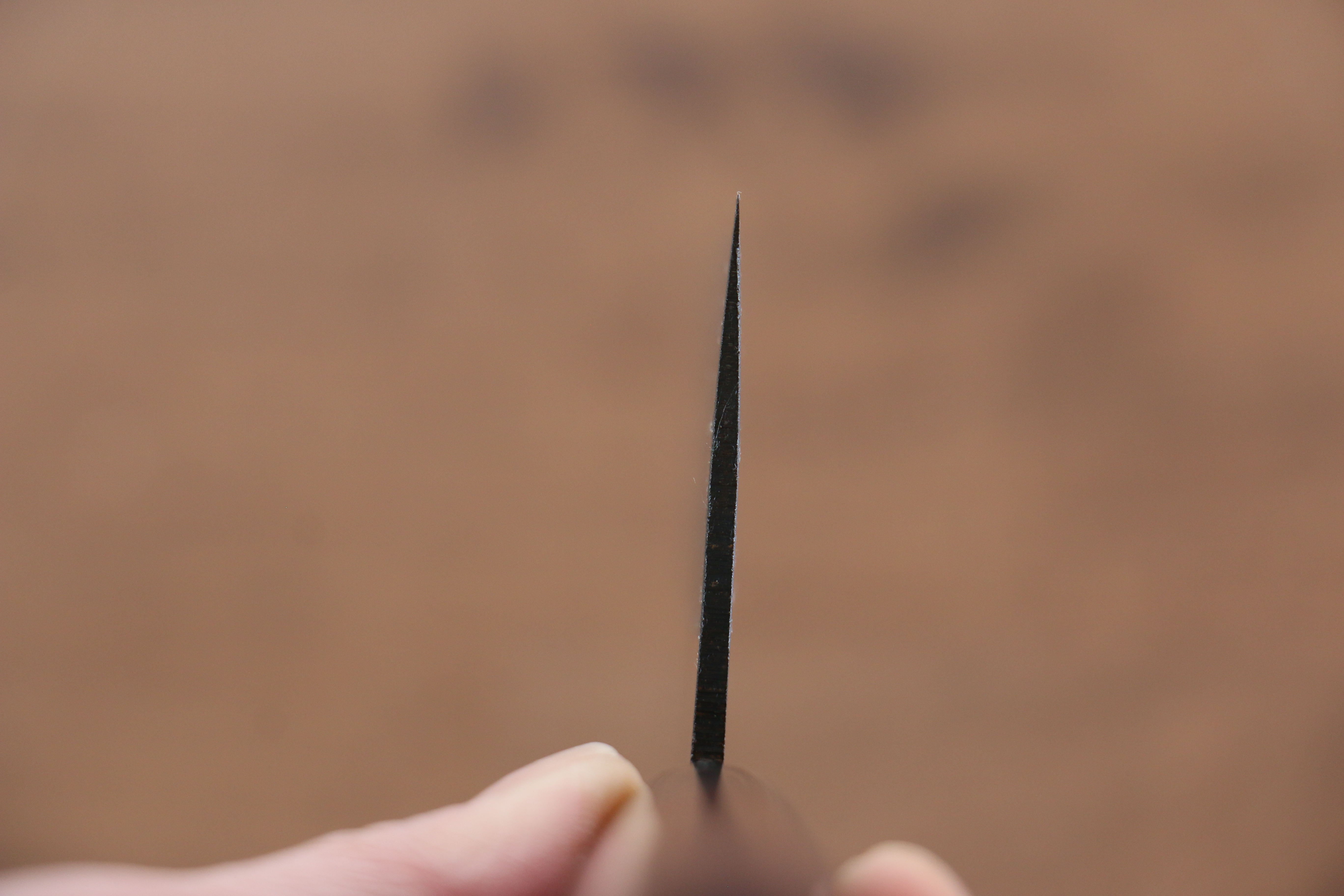 Jikko White Steel No.2 Migaki Finished Nakiri 165mm Shitan Handle - Japanny - Best Japanese Knife