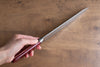 Seisuke VG10 33 Layer Mirrored Finish Damascus Gyuto 210mm Red Pakka wood Handle - Japanny - Best Japanese Knife