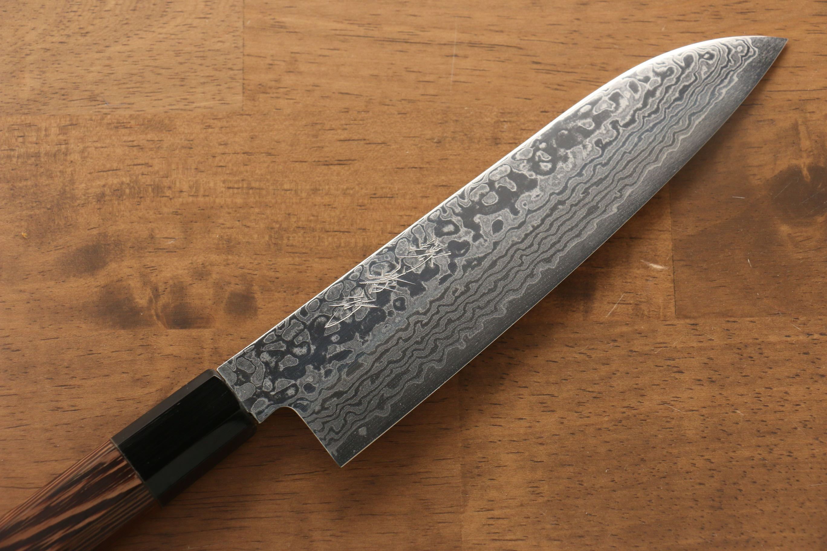 Sakai Takayuki Galaxy ZA-18 Damascus Santoku 180mm Wenge Handle - Japanny - Best Japanese Knife