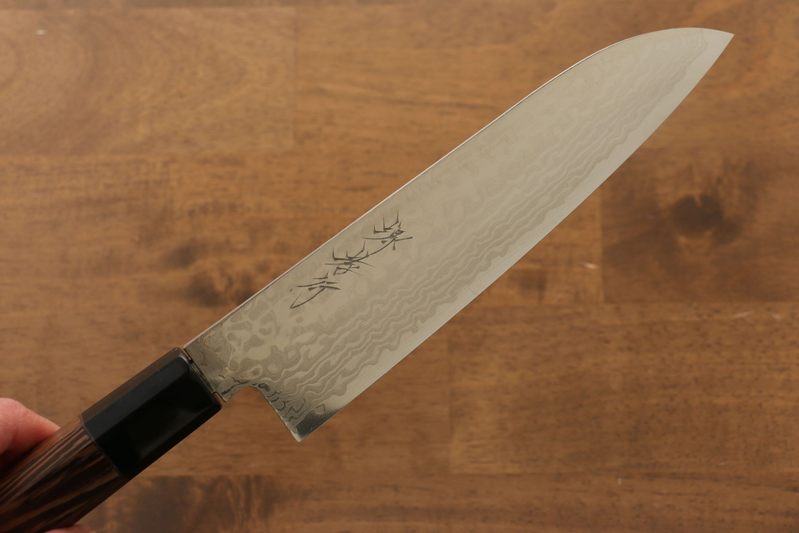 Sakai Takayuki Galaxy ZA-18 Damascus Santoku 180mm Wenge Handle - Japanny - Best Japanese Knife