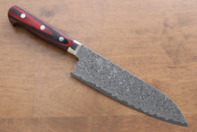  Yoshimi Kato VG10 Nickel Damascus Santoku Japanese Chef Knife 180mm - Japanny - Best Japanese Knife