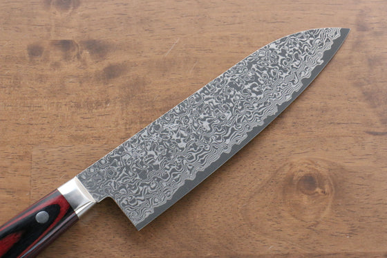 Yoshimi Kato VG10 Nickel Damascus Santoku Japanese Chef Knife 180mm - Japanny - Best Japanese Knife