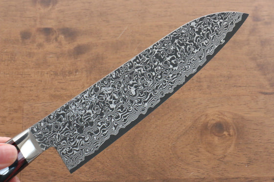 Yoshimi Kato VG10 Nickel Damascus Santoku Japanese Chef Knife 180mm - Japanny - Best Japanese Knife