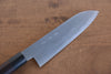 Jikko White Steel No.2 Santoku  180mm Shitan Handle - Japanny - Best Japanese Knife