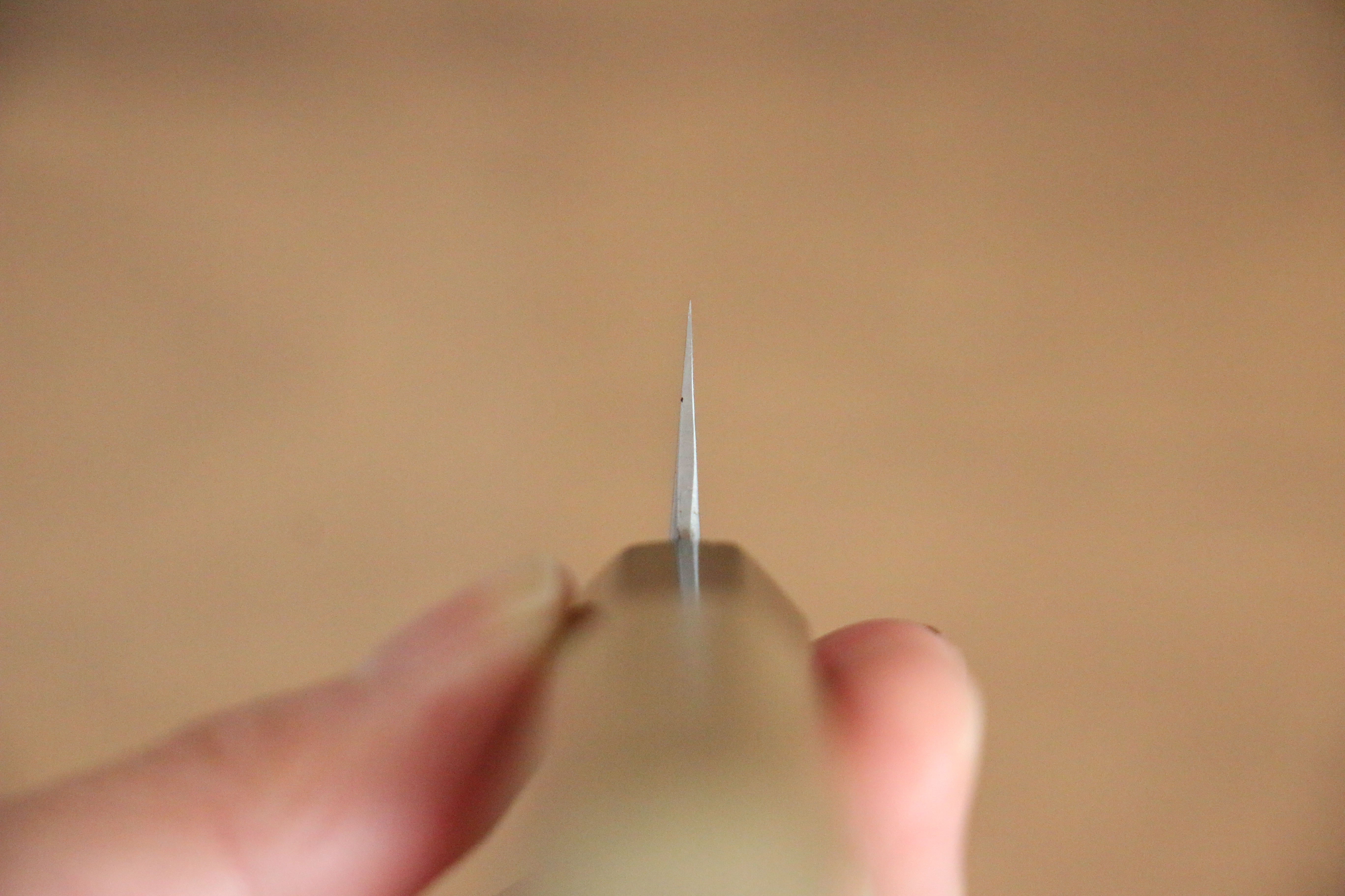 Kikuzuki White Steel No.2 Kasumitogi Kiritsuke Petty-Utility 135mm Magnolia Handle - Japanny - Best Japanese Knife