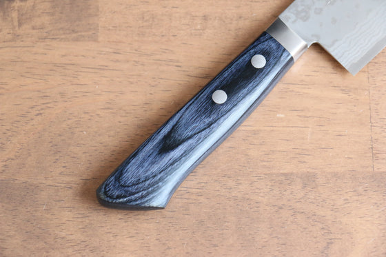 Kunihira Sairyu VG10 Damascus Usuba 165mm Navy blue Pakka wood Handle (Super Deal) - Japanny - Best Japanese Knife