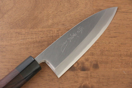 Jikko Silver Steel No.3 Deba  135mm Shitan Handle - Japanny - Best Japanese Knife