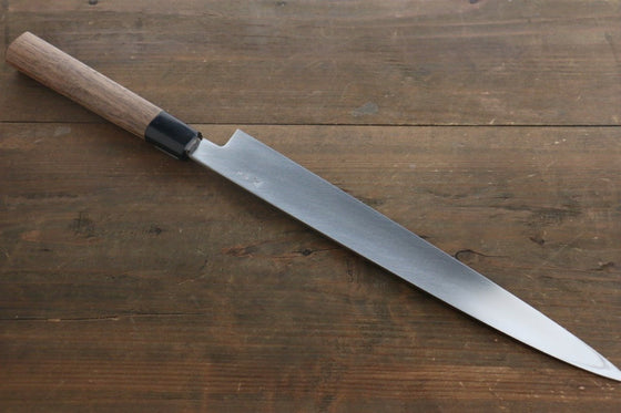 Shigeki Tanaka Silver Steel No.3 Yanagiba 300mm Walnut Handle - Japanny - Best Japanese Knife