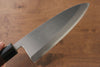 Jikko Silver Steel No.3 Deba  165mm Shitan Handle - Japanny - Best Japanese Knife