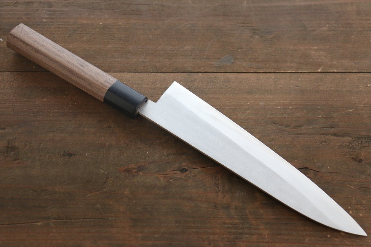 Shigeki Tanaka Silver Steel No.3 Nashiji Gyuto  210mm Walnut Handle - Japanny - Best Japanese Knife