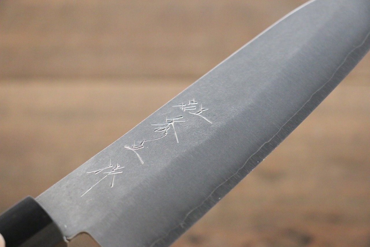 Shigeki Tanaka Silver Steel No.3 Nashiji Santoku  165mm Walnut Handle - Japanny - Best Japanese Knife