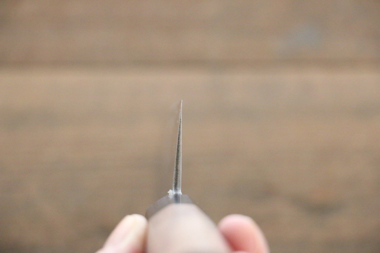 Shigeki Tanaka Silver Steel No.3 Nashiji Santoku  165mm Walnut Handle - Japanny - Best Japanese Knife