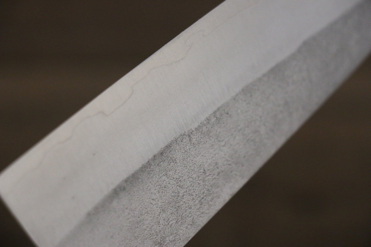 Shigeki Tanaka Silver Steel No.3 Nashiji Santoku  165mm Walnut Handle - Japanny - Best Japanese Knife