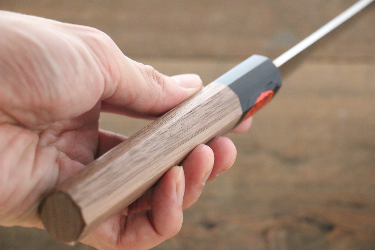 Shigeki Tanaka Silver Steel No.3 Nashiji Gyuto  180mm Walnut Handle - Japanny - Best Japanese Knife