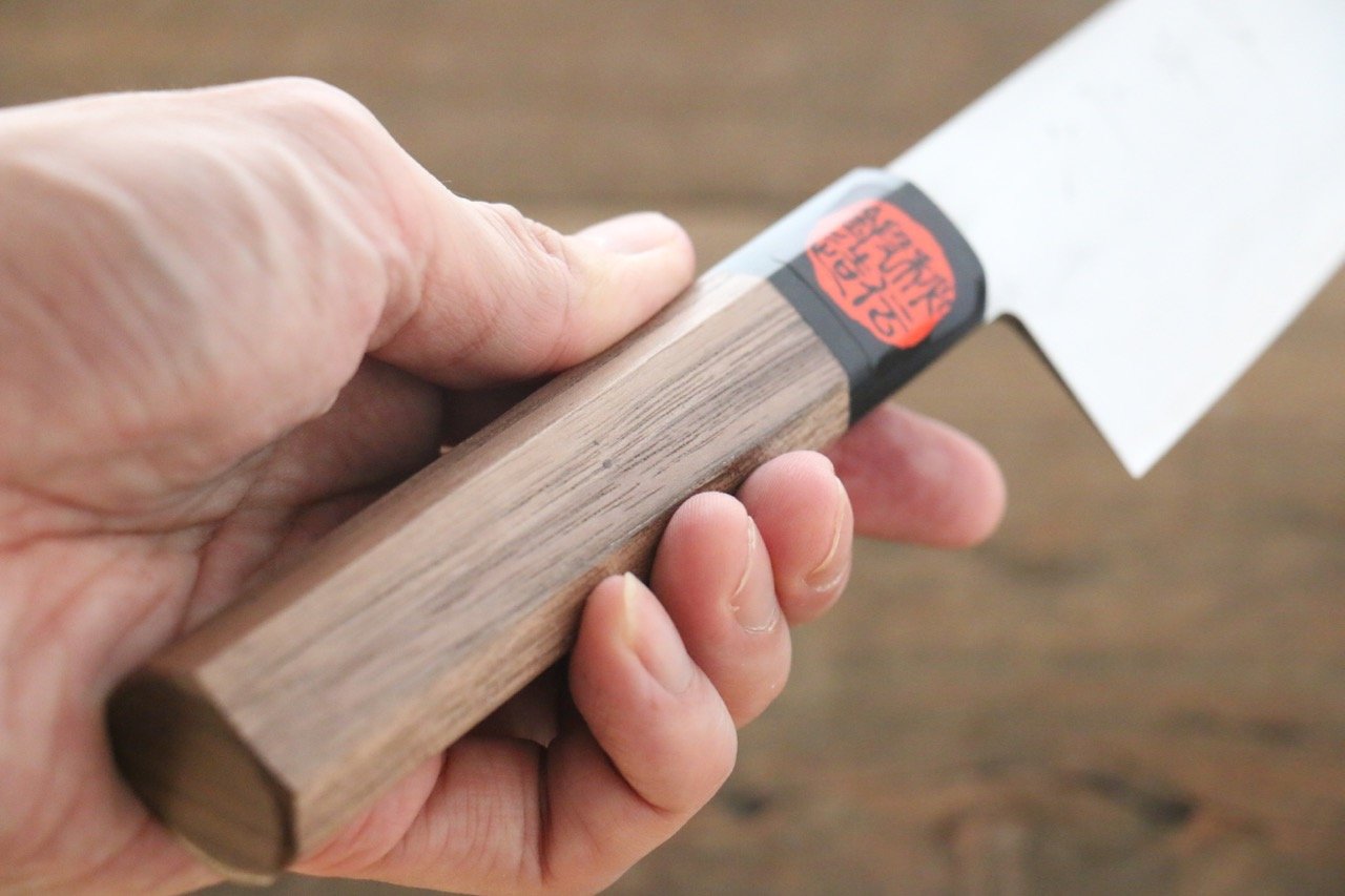 Shigeki Tanaka Silver Steel No.3 Nashiji Gyuto  180mm Walnut Handle - Japanny - Best Japanese Knife