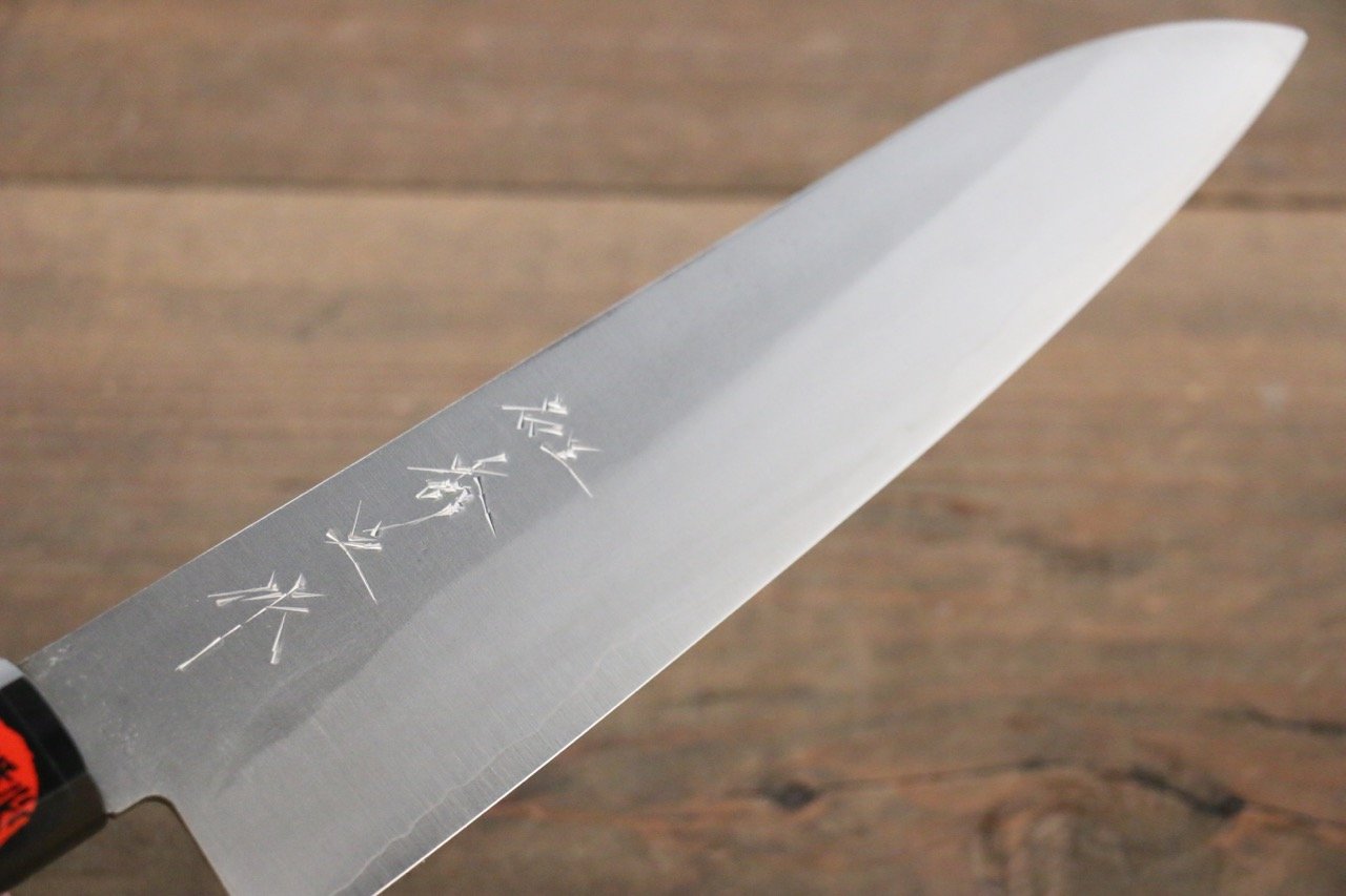 Shigeki Tanaka Silver Steel No.3 Nashiji Gyuto  180mm Walnut Handle - Japanny - Best Japanese Knife