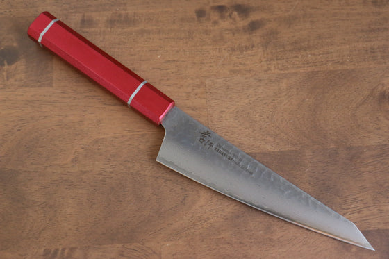 Sakai Takayuki VG10 33 Layer Damascus Sabaki 180mm Live oak Lacquered (Kouseki) Handle - Japanny - Best Japanese Knife