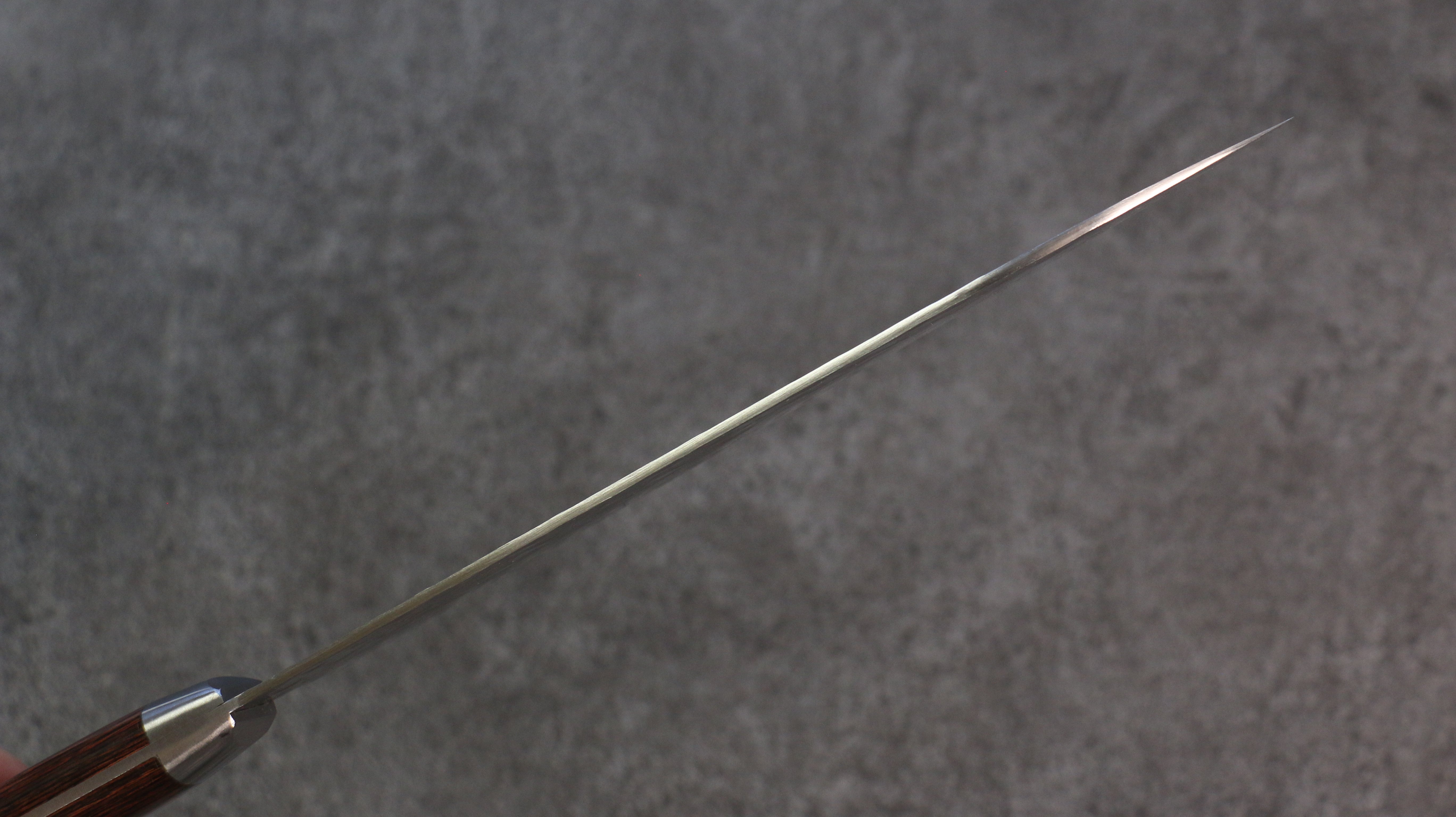 Seisuke Swedish Steel-stn Hammered Gyuto 180mm Mahogany Handle - Japanny - Best Japanese Knife