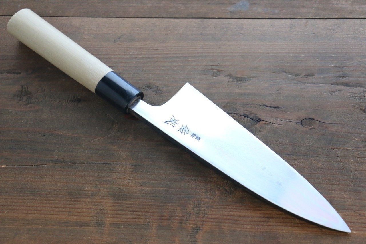 Sukenari White Steel No.2 Kurouchi Hongasumi Deba Magnolia Handle - Japanny - Best Japanese Knife