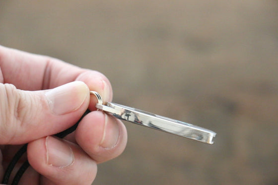 Moki Mini Pendant Pocket Knife w/ Checkered White Mother of Pearl and Abalone - Japanny - Best Japanese Knife