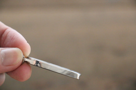 Moki Mini Pendant Pocket Knife w/ White Mother of Pearl and Abalone Circles - Japanny - Best Japanese Knife